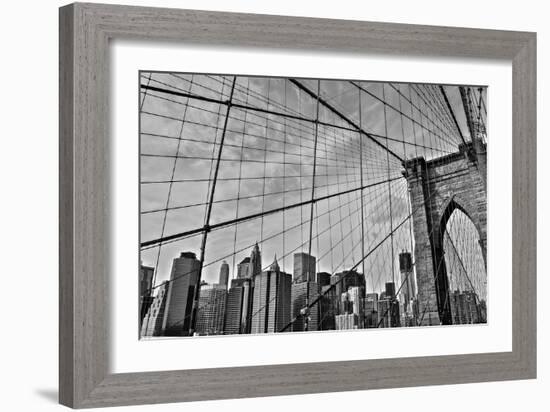 Brooklyn Bridge-Bill Carson Photography-Framed Photographic Print