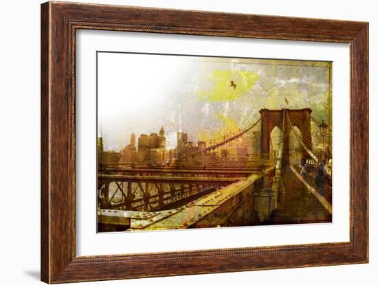 Brooklyn Bridge-null-Framed Art Print