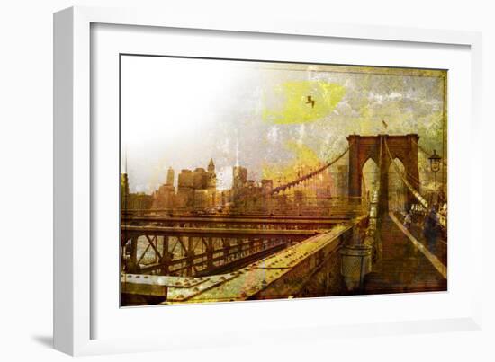 Brooklyn Bridge-null-Framed Art Print