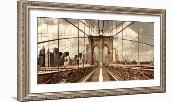 Brooklyn Bridge-Shelley Lake-Framed Photographic Print