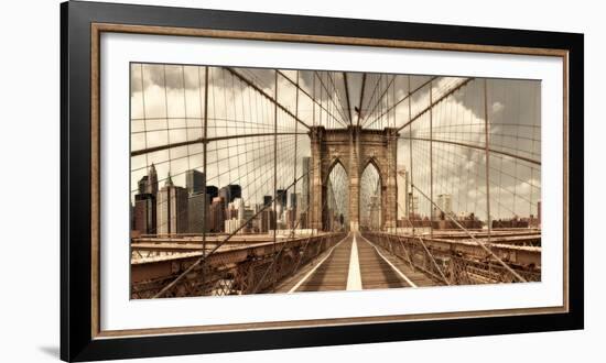 Brooklyn Bridge-Shelley Lake-Framed Photographic Print