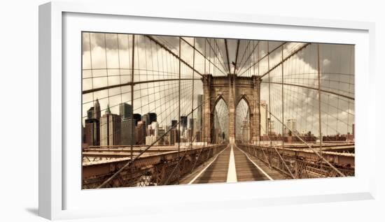 Brooklyn Bridge-Shelley Lake-Framed Photographic Print