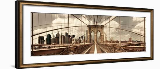 Brooklyn Bridge-Shelley Lake-Framed Photo