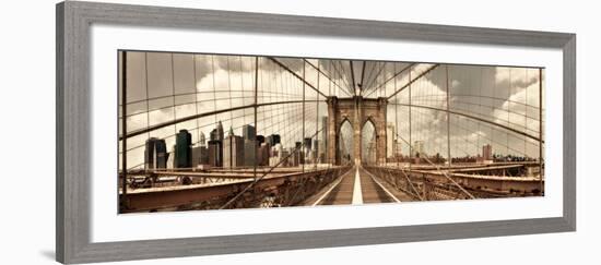 Brooklyn Bridge-Shelley Lake-Framed Photo