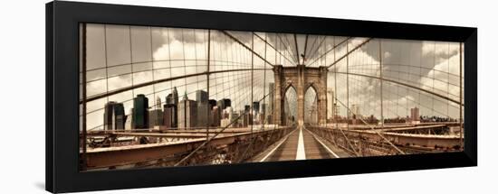 Brooklyn Bridge-Shelley Lake-Framed Photo