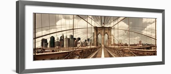 Brooklyn Bridge-Shelley Lake-Framed Photo