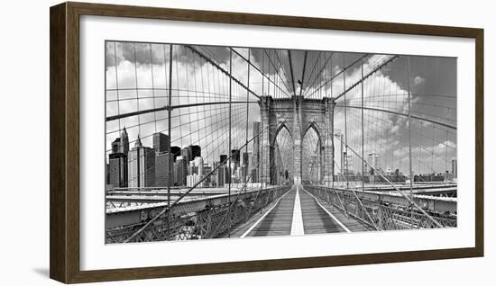 Brooklyn Bridge-Shelley Lake-Framed Photographic Print