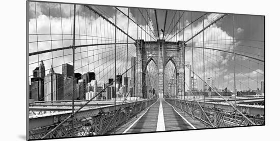 Brooklyn Bridge-Shelley Lake-Mounted Photographic Print