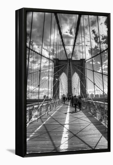 Brooklyn Bridge-Chris Bliss-Framed Premier Image Canvas