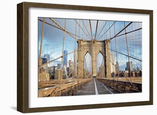 Brooklyn Bridge-Alan Blaustein-Framed Photographic Print