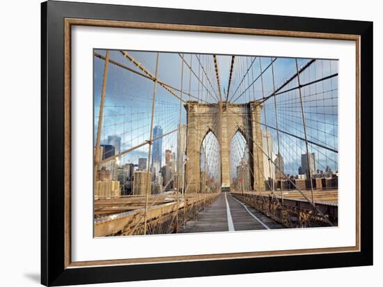 Brooklyn Bridge-Alan Blaustein-Framed Photographic Print