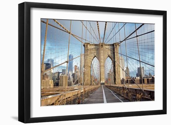 Brooklyn Bridge-Alan Blaustein-Framed Photographic Print