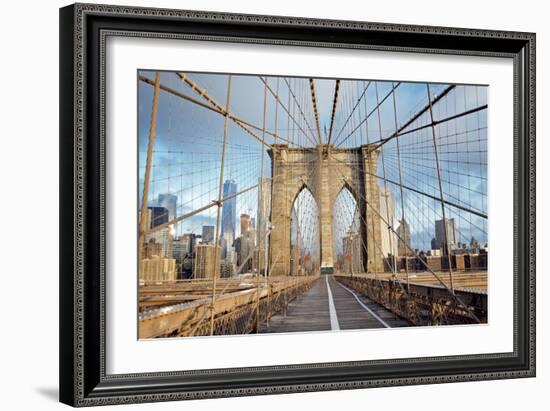 Brooklyn Bridge-Alan Blaustein-Framed Photographic Print