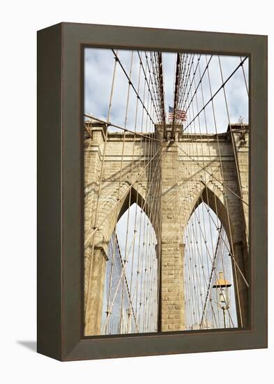 Brooklyn Bridge-Alan Blaustein-Framed Premier Image Canvas