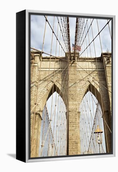 Brooklyn Bridge-Alan Blaustein-Framed Premier Image Canvas