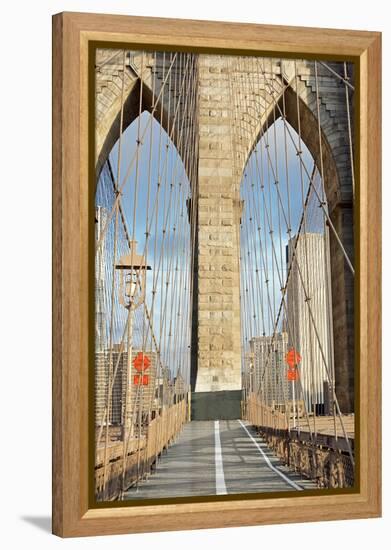 Brooklyn Bridge-Alan Blaustein-Framed Premier Image Canvas