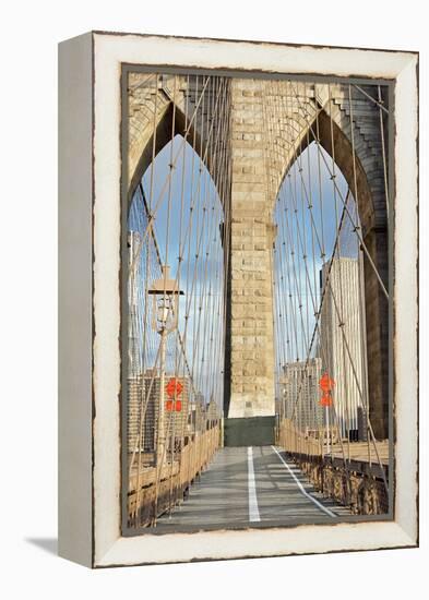 Brooklyn Bridge-Alan Blaustein-Framed Premier Image Canvas