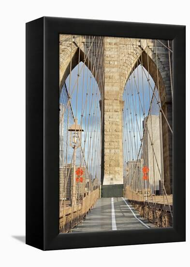 Brooklyn Bridge-Alan Blaustein-Framed Premier Image Canvas