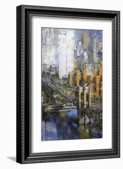 Brooklyn Bridge-Mark Lague-Framed Art Print