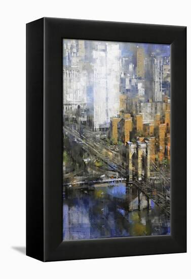 Brooklyn Bridge-Mark Lague-Framed Stretched Canvas