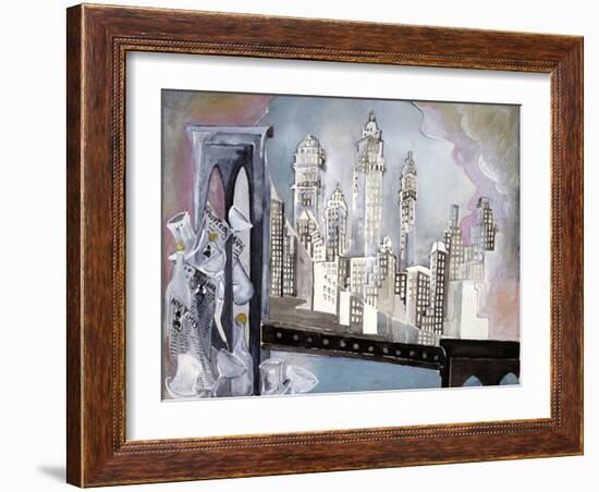 Brooklyn Bridge-Zelda Fitzgerald-Framed Art Print