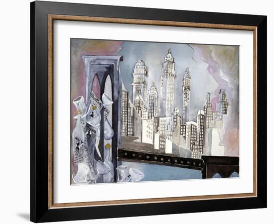 Brooklyn Bridge-Zelda Fitzgerald-Framed Art Print