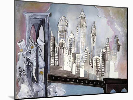 Brooklyn Bridge-Zelda Fitzgerald-Mounted Art Print