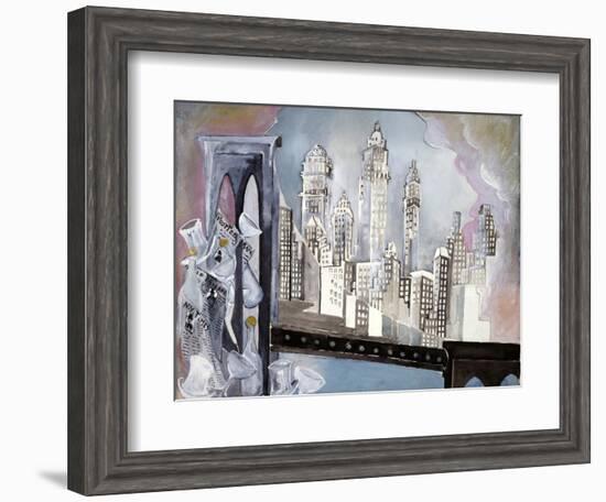 Brooklyn Bridge-Zelda Fitzgerald-Framed Art Print