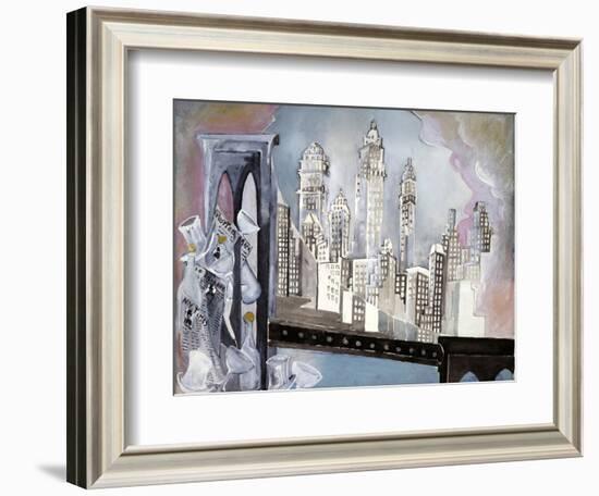 Brooklyn Bridge-Zelda Fitzgerald-Framed Art Print