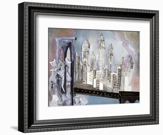 Brooklyn Bridge-Zelda Fitzgerald-Framed Art Print