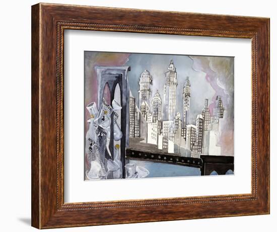 Brooklyn Bridge-Zelda Fitzgerald-Framed Premium Giclee Print