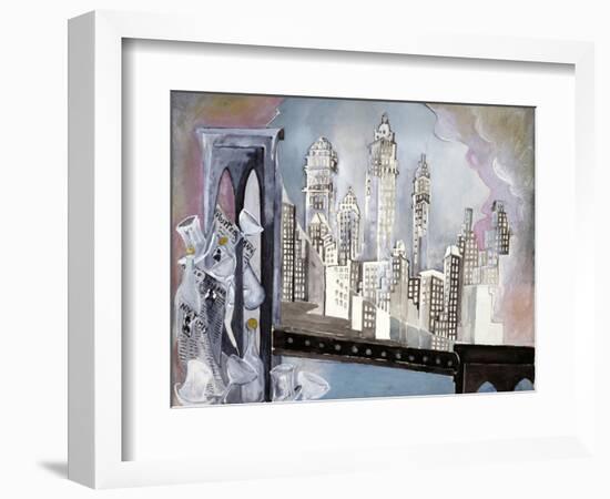 Brooklyn Bridge-Zelda Fitzgerald-Framed Premium Giclee Print