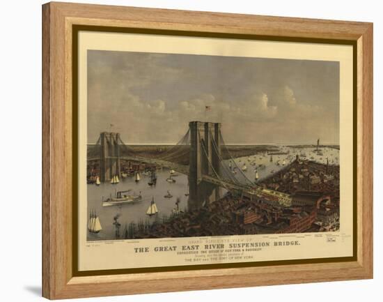 Brooklyn Bridge-null-Framed Premier Image Canvas