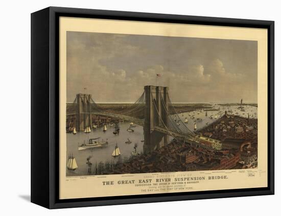 Brooklyn Bridge-null-Framed Premier Image Canvas