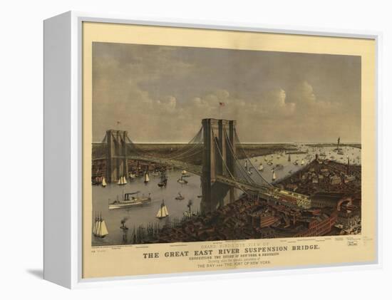 Brooklyn Bridge-null-Framed Premier Image Canvas