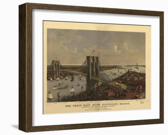 Brooklyn Bridge-null-Framed Giclee Print