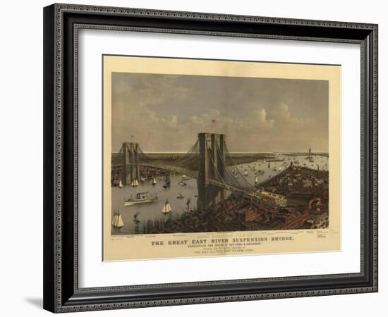 Brooklyn Bridge-null-Framed Giclee Print