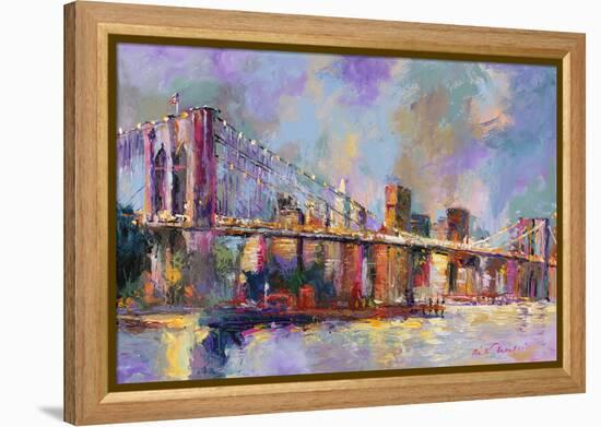 Brooklyn Bridge-Richard Wallich-Framed Premier Image Canvas