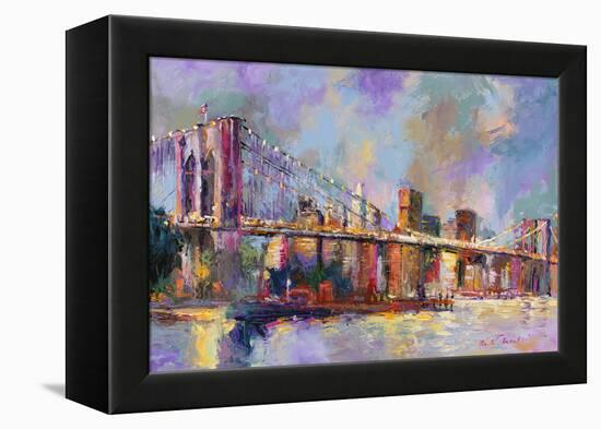 Brooklyn Bridge-Richard Wallich-Framed Premier Image Canvas