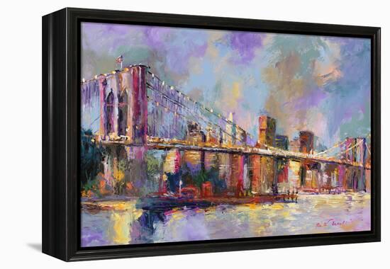 Brooklyn Bridge-Richard Wallich-Framed Premier Image Canvas