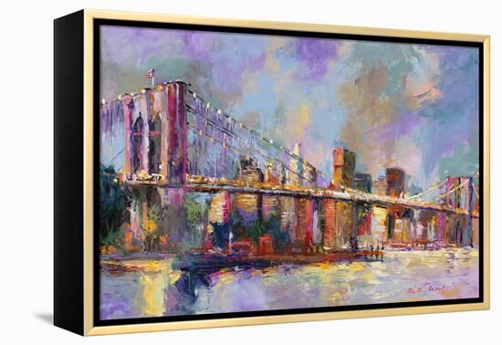 Brooklyn Bridge-Richard Wallich-Framed Premier Image Canvas