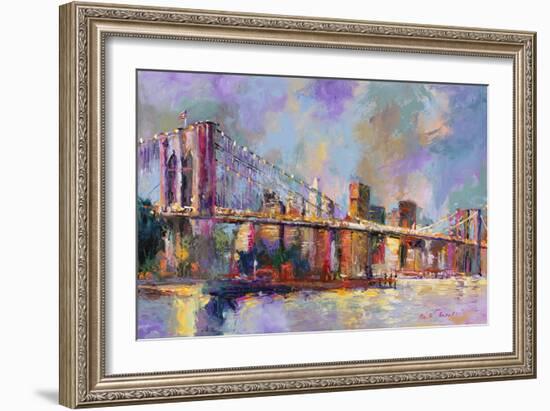 Brooklyn Bridge-Richard Wallich-Framed Giclee Print