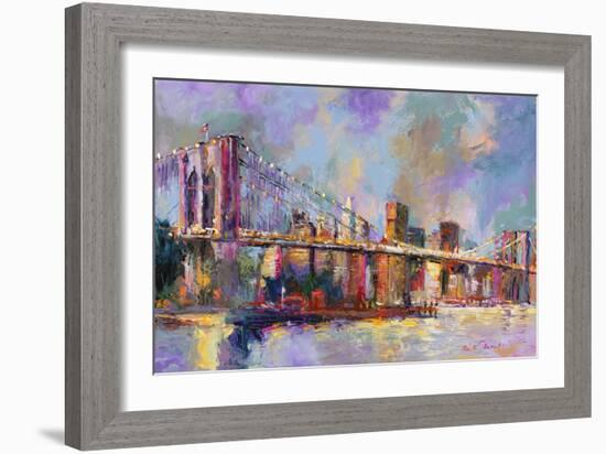 Brooklyn Bridge-Richard Wallich-Framed Giclee Print