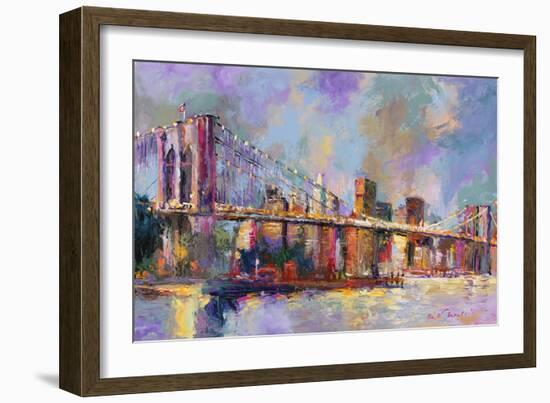 Brooklyn Bridge-Richard Wallich-Framed Giclee Print