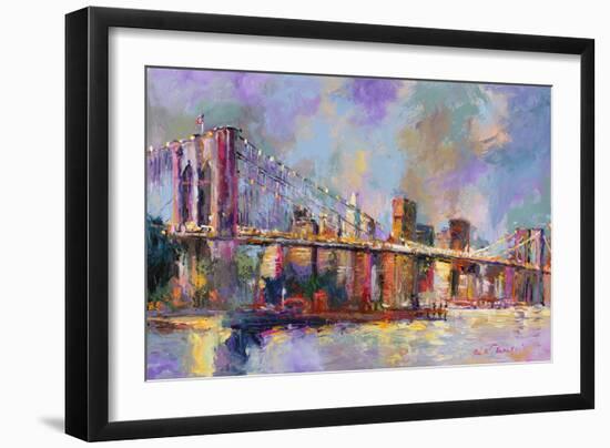 Brooklyn Bridge-Richard Wallich-Framed Giclee Print