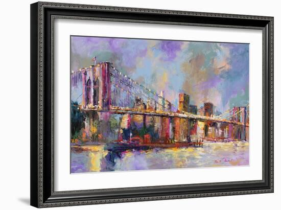 Brooklyn Bridge-Richard Wallich-Framed Giclee Print