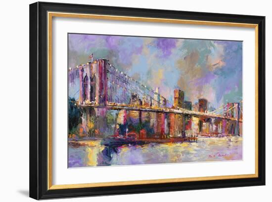 Brooklyn Bridge-Richard Wallich-Framed Giclee Print