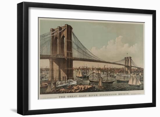 Brooklyn Bridge-null-Framed Premium Giclee Print