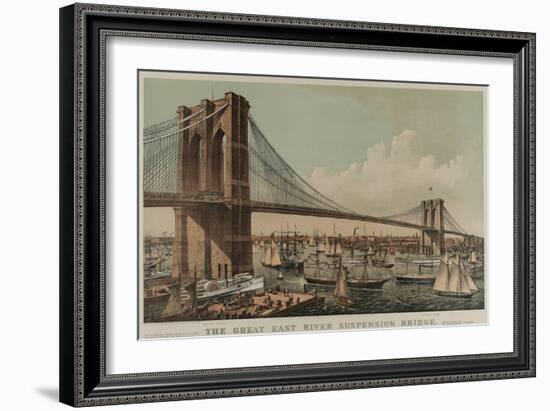 Brooklyn Bridge-null-Framed Premium Giclee Print