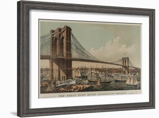 Brooklyn Bridge-null-Framed Art Print